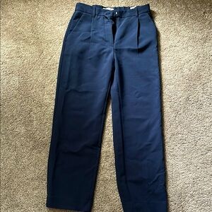 Abercrombie & Fitch Blue Dress Pants Straight-Leg Professional